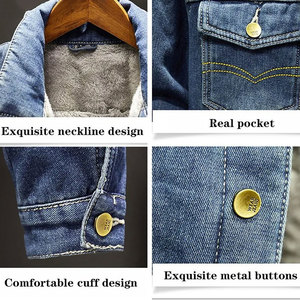 Econex Sports High-quality 100% Cotton Modern Regular Fit Men's Denim <b>Jacket</b> Patchwork Design Eco-Friendly Breathable Button Fly - Product Image 6