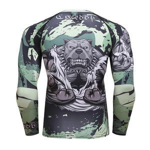 Rashguard de Compresión MMA de Calidad Superior, Hecho a Medida, Manga Larga, Transpirable, Ajustado, Venta al por Mayor, Spandex Poliéster Ecológico 220g - Product Image 6