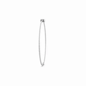 Lab Grown Diamond Emerald Bracelet in 18K Gold 2-Piece <b>Bangle</b> <b>Set</b> with IGI Certification Trendy Women's Jewelry - Product Image 2