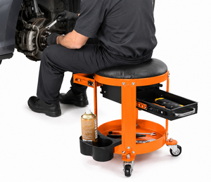 Tabouret de mécanicien roulant robuste de 300 lb, Grand Coffre à Outils avec tiroirs et roues de 2 pouces pour atelier GAPGAR028 - Product Image 1