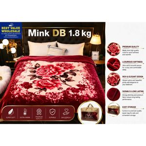 Luxury 1.8 KG Double Polyester Mink Raschel Blanket Super Soft American Style Knitted Winter Blanket for Home & Hotel for Gift - Product Image 3