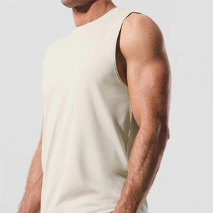 Débardeur de course pour homme, coupe droite, respirant, séchage rapide, en Spandex/Coton, avec logo personnalisé, haute qualité, meilleur prix, vente en gros - Product Image 2