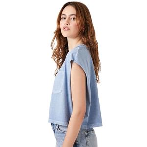 New Design Front Chest Pocket Women <b>Sleeveless</b> Formal Slim Fit Lightweight Summer Eco-Friendly Breathable Crop <b>Tops</b> - Product Image 4