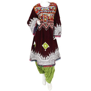 Producto en Oferta, Traje de Vestir para Mujer con Pantalones y Dupatta, Vestido Tribal Afgano 2023, Nuevo Diseño de Moda, Vestido Tribal Afgano para Mujer - Product Image 3