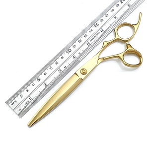 Ciseaux de coiffure professionnels en acier inoxydable doré à haute teneur en carbone, pour la coupe de cheveux, pour salon de beauté et coiffure – Vente chaude - Product Image 3