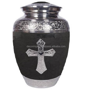 Urna conmemorativa personalizable de urna de cremación de metal decorativa al por mayor de último diseño con diseño pulido a precio mayorista - Product Image 6