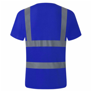 T-shirt de sécurité haute visibilité personnalisable avec logo, respirant, certifié CE, à manches courtes, imperméable, en coton, réfléchissant, pour hommes - Product Image 4