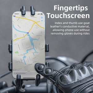 Gants de course en cuir pour moto, coupe-vent, compatibles écran tactile, protection optimale, nouvelle conception personnalisée 2026, haute qualité - Product Image 3