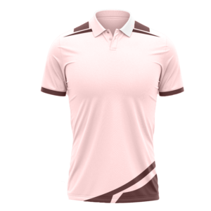 Polo pour homme bleu clair et vert foncé à blocs de couleur, manches courtes, col rabattu, en polyester anti-humidité, coupe athlétique - Product Image 3