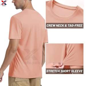 T-shirt homme col rond basique de qualité export, impression numérique, couleur unie, vierge, 240 grammes, tricot doux, 100% coton, coupe ample - Product Image 5