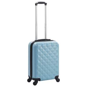 Blue ABS Hardcase <b>Trolley</b> <b>Luggage</b> Cart - Product Image 1