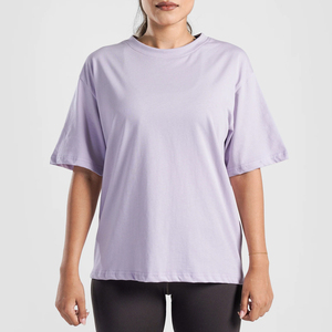 Camisetas de manga corta de alta calidad, diseño simple, color sólido, corte ajustado para chicas, nuevas llegadas, precio económico, camisetas lisas para mujer - Product Image 1