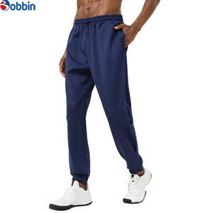 Pantalones Deportivos de Lona de Marca Moderna, Pantalones de Entrenamiento con Cordón, Bolsillos Laterales, Color Sólido, Pantalones de Fitness para Hombre, Pantalones de Gimnasio - Product Image 2