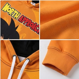 Sweat à capuche décontracté pour homme North Approach Dragon Ball Anime, imprimé, jaune, respirant, coupe régulière, pour l'automne - Product Image 4