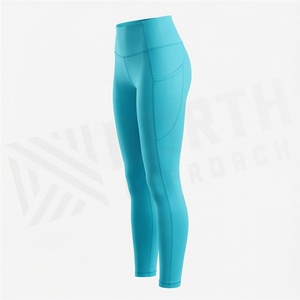 High Waist Womens Sports <b>Leggings</b> For Gym Running Yoga Pants <b>With</b> <b>Pockets</b> Seamless Fitness Workout Activewear Tights - Product Image 3