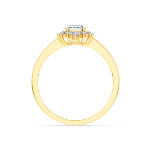 Anillo de Oro Sólido de 14K, 9K, 10K y 18K con Diamante de Laboratorio, Certificado IGI, RJC, ODM, OEM, Fabricante de Joyería Fina Ética, Venta al Por Mayor R101862 - Product Image 3