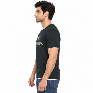 100% Cotton <b>T</b> <b>Shirt</b> 180 GSM Soft Washed Surface Regular Shape Silk Screen Printed Logo Breathable Eco-Friendly Quick Dry Warm - Product Image 2