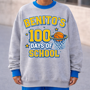 Sudadera de Fútbol Americano Extra Grande Inspirada en el Baloncesto, Diseño OEM |   Corte Holgado de 450 GSM |   Fabricante de Ropa Deportiva Urbana Vintage - Product Image 6