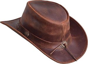 หมวกคาวบอยทรงเฟโดราปีกกว้าง RABUSH SPORTS รุ่น RS-CBH-23 ทำจากหนัง ปรับแต่งสีและโลโก้ได้ เหมาะสำหรับทุกเพศทุกวัย ใช้ได้ทุกฤดู สำหรับกิจกรรมกลางแจ้ง - Product Image 2