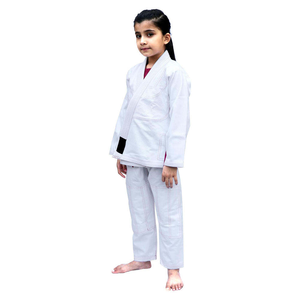 Kimono BJJ pour enfants, blanc, 100% coton, unisexe adulte, Gi de Jiu Jitsu, logo brodé, durable, coupe classique, costumes de Jiu Jitsu brésiliens pour femmes - Product Image 6