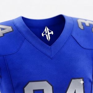 Conjunto de Jersey de Fútbol Americano para Hombre, 100% Poliéster, para Todas las Temporadas, Cuello en V, Impresión por Transferencia de Calor, Cómodo, RIVIAN ATLANTIC - Product Image 6