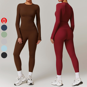 Conjunto Deportivo de 3 Piezas para Mujer, de Secado Rápido, Transpirable, con Leggings de Manga Larga, Chaqueta de Compresión y Sujetador Deportivo para Yoga, Gimnasio y Entrenamiento - Product Image 2