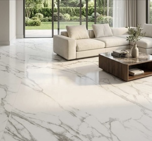 กระเบื้องพอร์ซเลนลายหินอ่อนแบบมันเงา ขนาด 800x800 มม. หนา 9 มม. สำหรับปูพื้นและผนัง กันลื่น เหมาะสำหรับห้องน้ำ ห้องนั่งเล่น และตกแต่งภายใน - Product Image 1