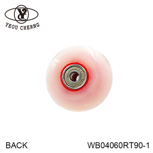 ล้อสเก็ต PU สีตามสั่ง ขนาด 60x24 มม. MOQ ต่ำ รับผลิตแบรนด์ OEM - Product Image 1