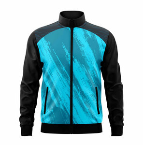 Custom Sublimation Fleece <b>Jacket</b> Zip Up Track <b>Jacket</b> Geometric Print Winter Outerwear for <b>Men</b> and Women - Product Image 1