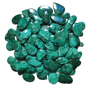 Haute qualité 100% naturel poli Malachite lâche pierres précieuses Cabochon mélange forme disponible pierre approvisionnement en vrac - Product Image 2