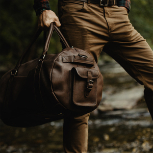 Men Leather <b>Duffel</b> <b>Bag</b> Genuine Leather Travel Gym Weekender <b>Bag</b> OEM Supplier Manufacturer - Product Image 6