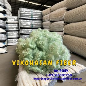 Polyester recyclé creux conjugué de qualité supérieure 15D HC Vert 100% Polyester 32/ 38/ 51/ 64/ 76mm 15D Hc-green - Product Image 6