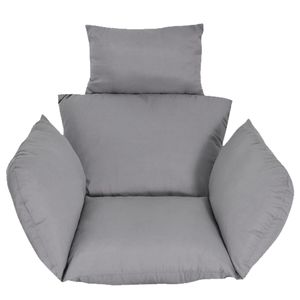 Thickened Soft Hanging <b>Egg</b> Chair Cushion with Headrest Cushion Seat for <b>Basket</b> Seat Comfortable Lumbar Pillows & Seat Cushions - Product Image 1