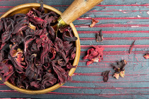 Expad <b>Dried</b> Hibiscus Flowers Chopped Natural Red <b>Petals</b> Vacuum Pack 12 Months Shelf Life for Tea and Cooking - Product Image 1