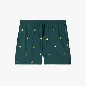 Shorts de bain pour hommes, anti-UV, polyester/coton, séchage rapide, motif uni personnalisé, shorts de plage et d'entraînement - Product Image 5