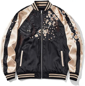 Skyler Men's <b>Chinese</b> Style Quilted <b>Jacket</b> Waterproof Polyester/Rayon Turn-down Collar Zipper Closure Autumn Wear - Product Image 3