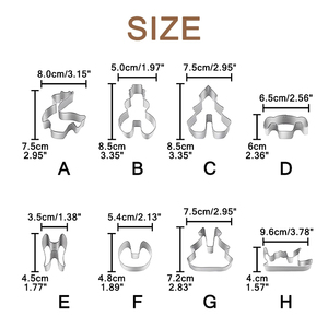 Different Shape Biscuits <b>Cookie</b> Cutter for Christmas New Year Party Restaurant Home Kitchen Baking Tools Biscuit <b>Cookie</b> Cutter - Product Image 1