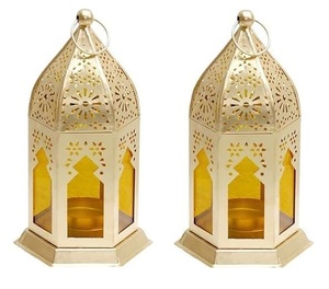 Elegant Luxurious Iron Rod Frame Christmas Lantern Decorations Gold Plated Metal Stand Rectangle <b>Candle</b> Home <b>Plain</b> Base Top - Product Image 3
