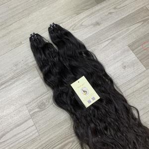 100% Naturel Ondulé Brut Vietnamien Cheveux Bundles Double Dessiné Bundle Extensions de Trame de Cheveux Humains - Product Image 4