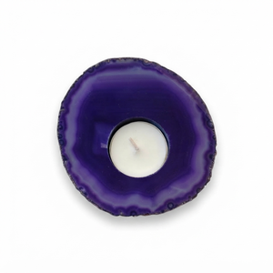 Portavelas de Piedra Natural Tallado a Mano de Ónix Púrpura y Ágata, Gema de Ágata para Sanación, Venta al por Mayor - Product Image 3
