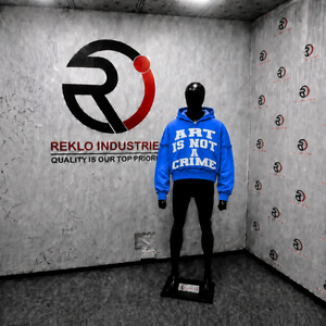 Sweat à capuche oversize respirant en coton French Terry, coupe décontractée, style streetwear, bleu délavé vintage, avec logo SIG imprimé sur le devant. - Product Image 3