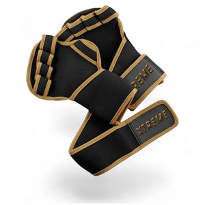 Guantes de Crossfit para Hombre, Medios Dedos, Antideslizantes, con Silicona Impresa, Soporte para Muñeca, Transpirables, Unisex, para Gimnasio - Product Image 4