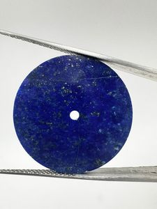 Natural Lapis Lazuli Watch Dial : 31.50 mm round One Sided Polished Watch <b>Face</b> - Product Image 3