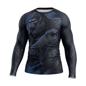 เสื้อรัดรูปแขนยาวผ้าโพลีเอสเตอร์ผสมสแปนเด็กซ์สำหรับแบรนด์ฟิตเนสและผู้ค้าปลีกยิมในสหรัฐอเมริกา (แบบผลิตภายใต้แบรนด์ของลูกค้า) - Product Image 1
