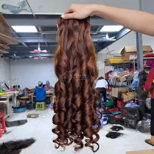 Latest Hot Sale Trending Curly Hair Trendy Summer Hair Texture Silky Shiny Raw Vietnamese Hair Extensions Frontal Lace Wigs