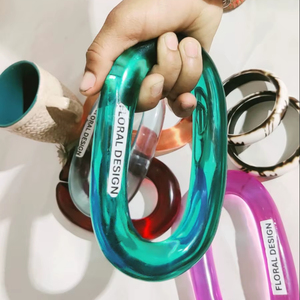 Large Size Colorful Transparent Resin Angel Style Chain Links for <b>Wall</b> Hanging <b>Decor</b> DIY Projects Room Divider Accessories - Product Image 1