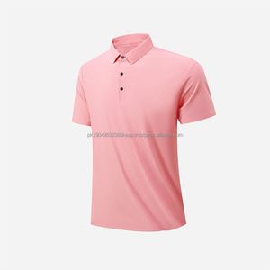 Camiseta Polo de Manga Corta para Hombre y Mujer, Verano, Elástica, de Seda Helada, Color Sólido, Tejido de Punto Sin Costuras, Corta - Product Image 1