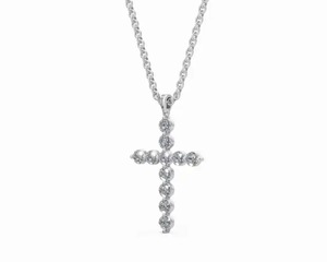Pendentif en diamant brillant de 0,462 carat cultivé en laboratoire RAMS JEWEL, collier étoile à 11 branches, or rose 9K 14K 18K, cadeau de luxe - Product Image 2