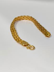 Pulsera de Lujo de Oro 22K con Triple Eslabón para Hombre y Mujer, Cadena Cubana Estilo Dubái, Joyería Pesada - Regalo para Él - Product Image 2