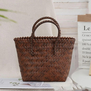 Sac à main tendance en paille de saule uni de grande taille, sac à bandoulière en osier pour femme, sac de plage, sacs à main bandoulière - Fournisseurs d'ateliers du Vietnam - Macy - Product Image 2